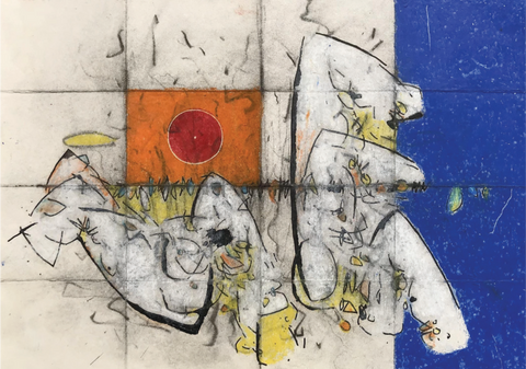 WATERCOLOUR, CHARCOAL & OIL PASTEL