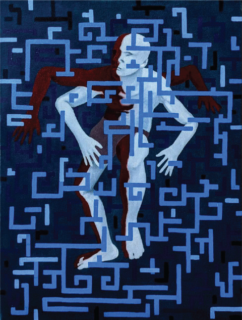 TWISTED BODY IN MAZE